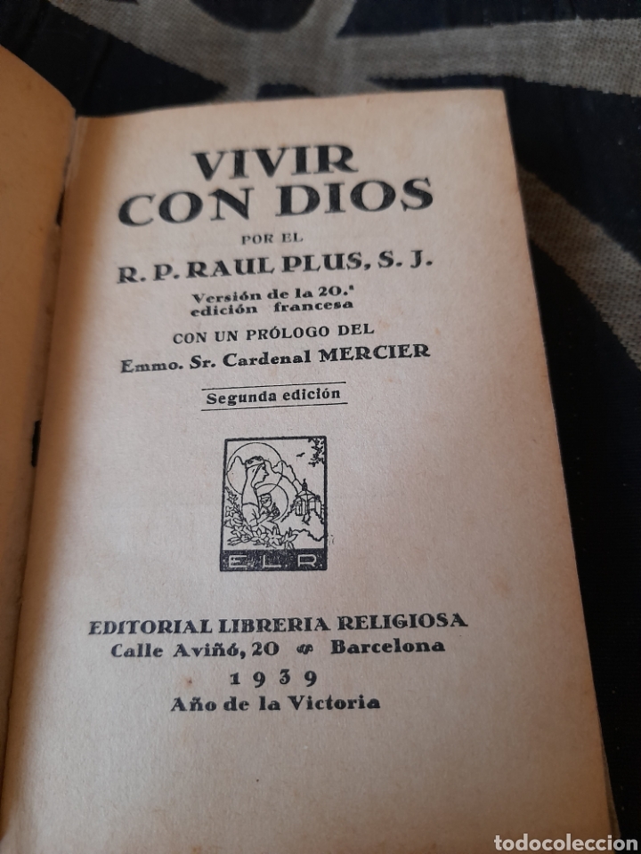 Libros de segunda mano: Vivir con Dios ,de 1939 - Foto 2