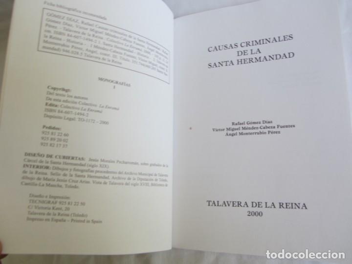 Libros de segunda mano: Causas criminales de la Santa Hermandad 2000 - Foto 5