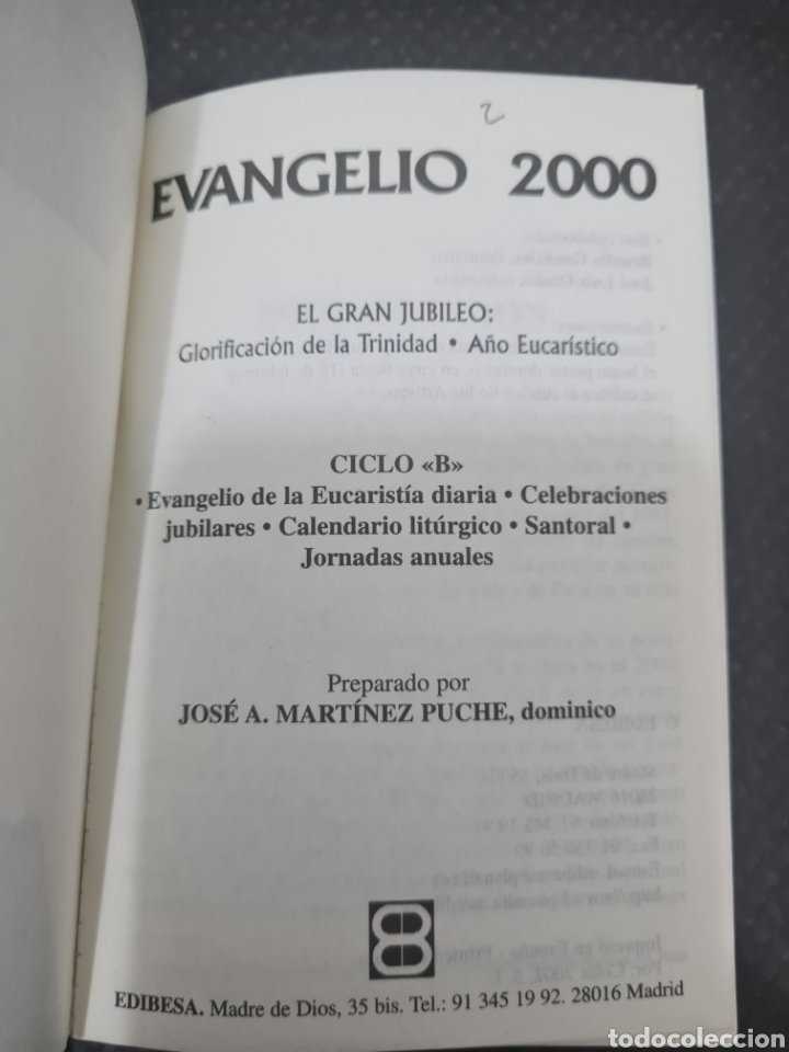 Libros de segunda mano: Evangelio 2000, a&ntilde;o 2002, Jos&eacute; a. Mart&iacute;nez - Foto 5