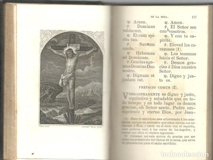 Libros de segunda mano: EUCOLOGIO ROMANO - DEVOCIONARIO COMPLETO - 1879 - Foto 7