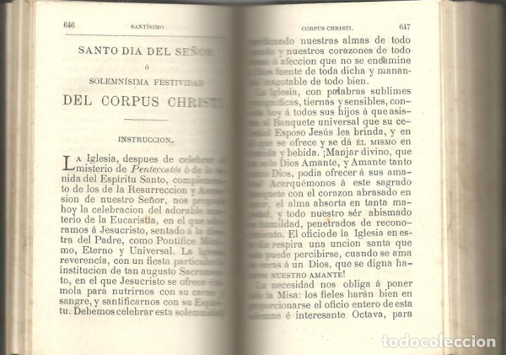 Libros de segunda mano: EUCOLOGIO ROMANO - DEVOCIONARIO COMPLETO - 1879 - Foto 8