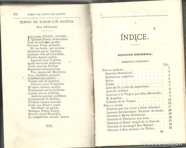 Libros de segunda mano: EUCOLOGIO ROMANO - DEVOCIONARIO COMPLETO - 1879 - Foto 9