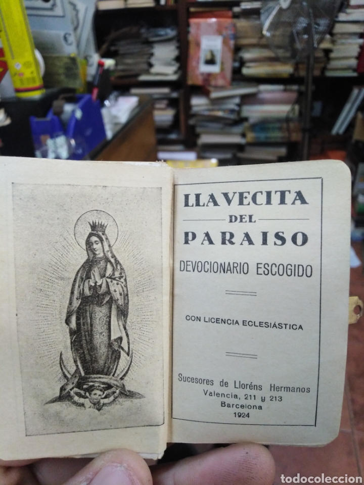 Libros de segunda mano: LLAVECITA DEL PARAISO-DEVOCIONARIO ESCOGIDO-1924 LLORENS HERMANOS
