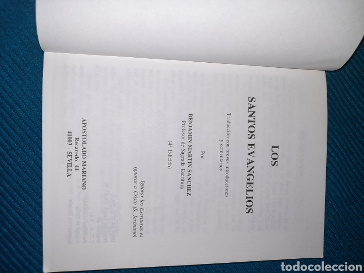 Libros de segunda mano: LOS SANTOS EVANGELIOS, DR. MARTIN S&Aacute;NCHEZ - Foto 2