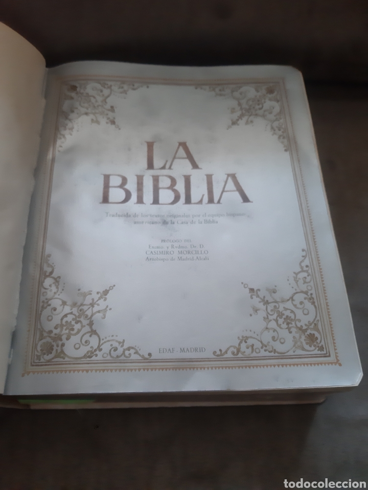 Libros de segunda mano: Libro La Biblia (Edici&oacute;n Lujo) Ed. Edaf 1971 - Foto 5