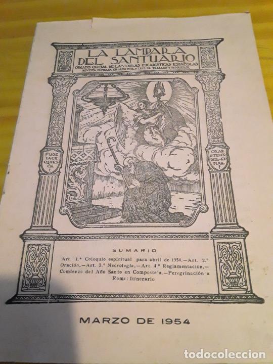 Second hand books: LA LAMPARA DEL SANTUARIO.NUM.604.MARZO 1954.SIN PAGINAR