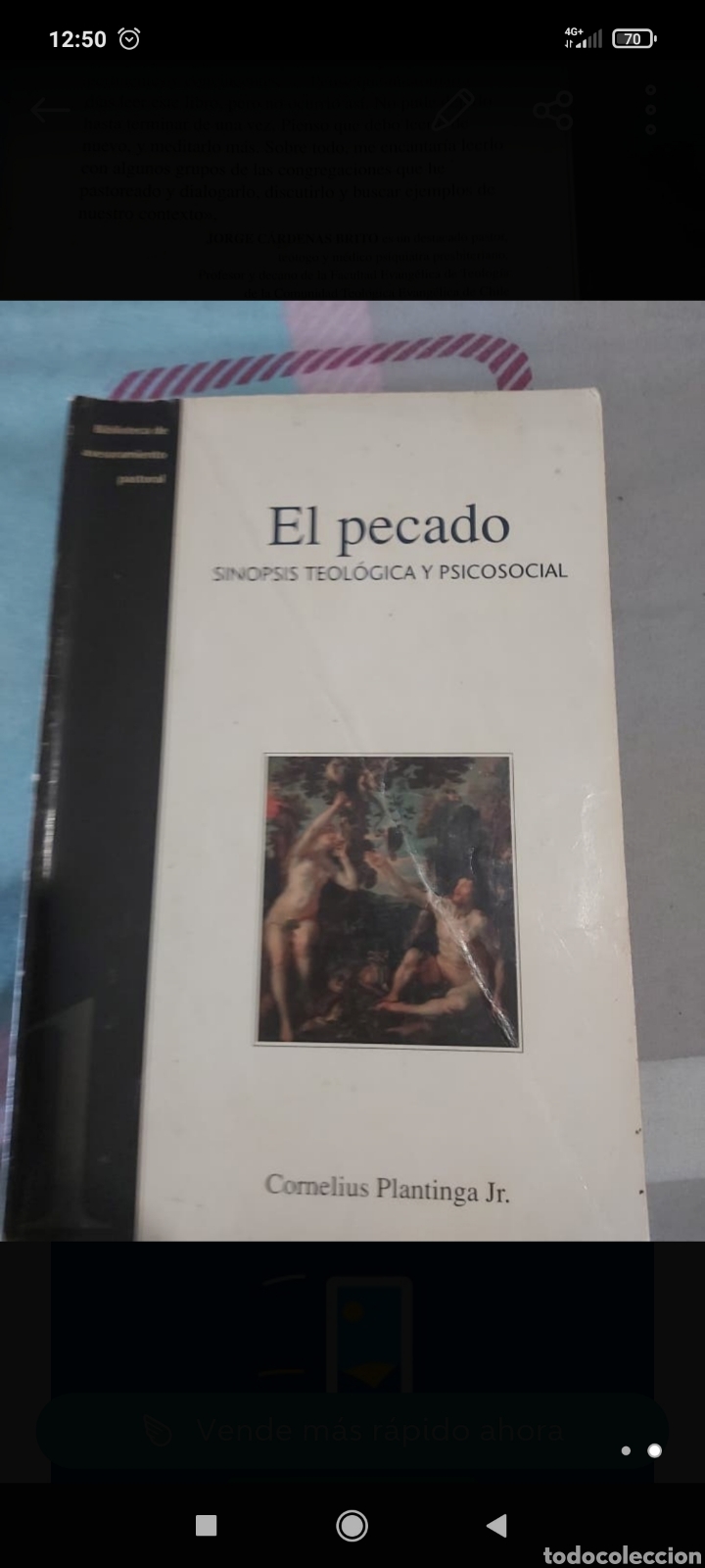 Libros de segunda mano: El pecado,Cornelius Platinga - Foto 1