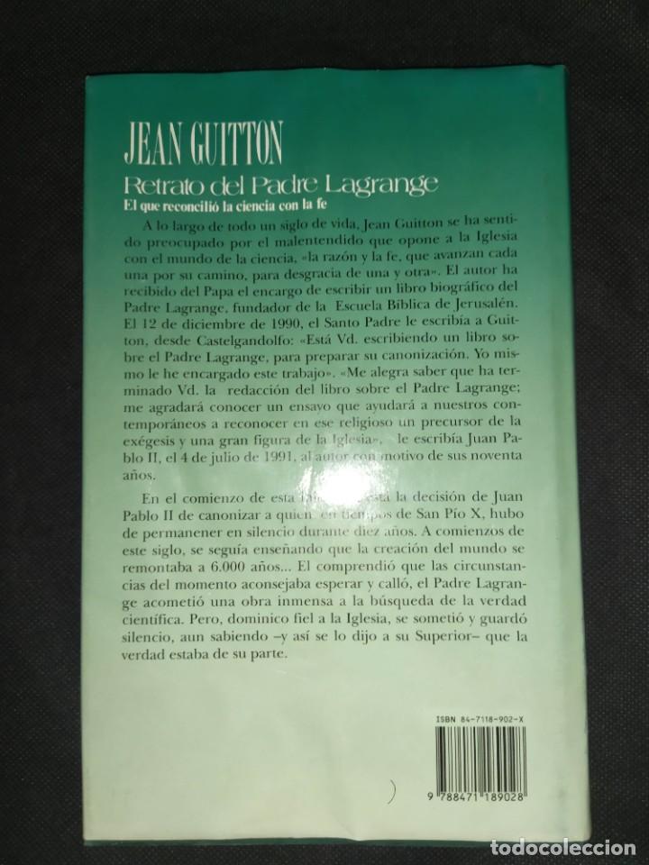 Libros de segunda mano: Retrato del Padre Lagrange - Jean Guitton - Foto 2