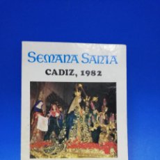 Libros de segunda mano: SEMANA SANTA. CADIZ. ITINERARIO. 1982. PAGS. 10.. Lote 340916733