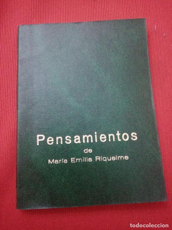 Libros de segunda mano: PENSAMIENTOS DE MAR&Iacute;A EMILIA RIQUELME, PEQUE&Ntilde;O LIBRO 10 X 7,5
