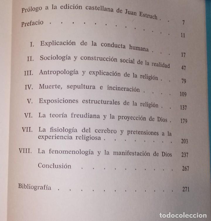 Libros de segunda mano: JOHN BOWKER - EL SENTIDO DE DIOS - PEN&Iacute;NSULA, 1977 - Foto 2