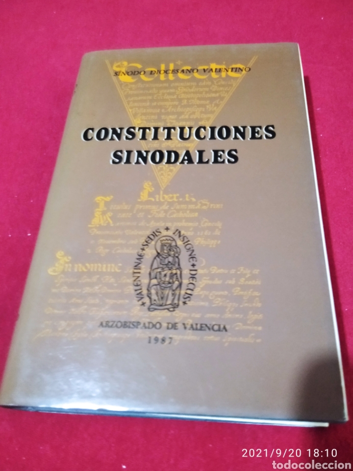 Libros de segunda mano: Libro Constituciones Sinodales, arzobispado de Valencia 1987 - Foto 1