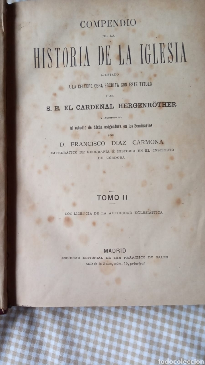 Libros de segunda mano: Compendio de la Historia de la Iglesia - Foto 2