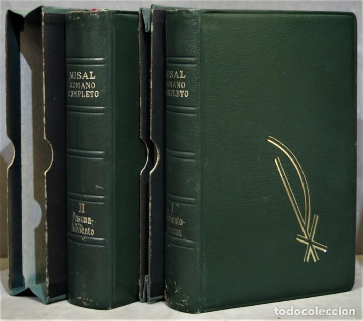 Libros de segunda mano: 1973.- MISAL ROMANO COMPLETO. BAC. 2 TOMOS - Foto 1