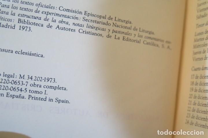 Libros de segunda mano: 1973.- MISAL ROMANO COMPLETO. BAC. 2 TOMOS - Foto 2