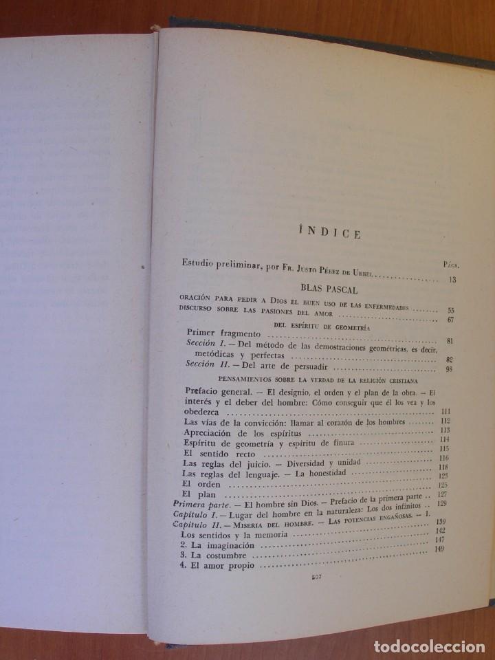 Libros de segunda mano: ESCRITOS ESCOGIDOS / PASCAL Y BOSSUET - Foto 3
