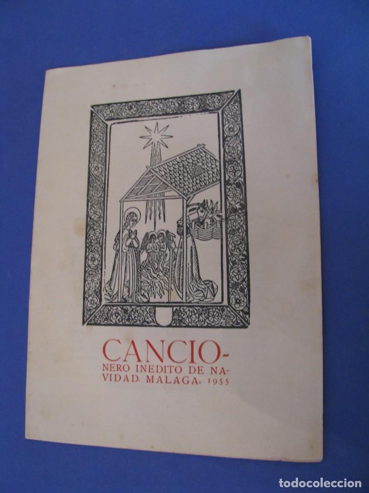 Libros de segunda mano: CANCIONERO INEDITO DE NAVIDAD, MALAGA 1955. 22X16 CM. 8 PAGINAS.