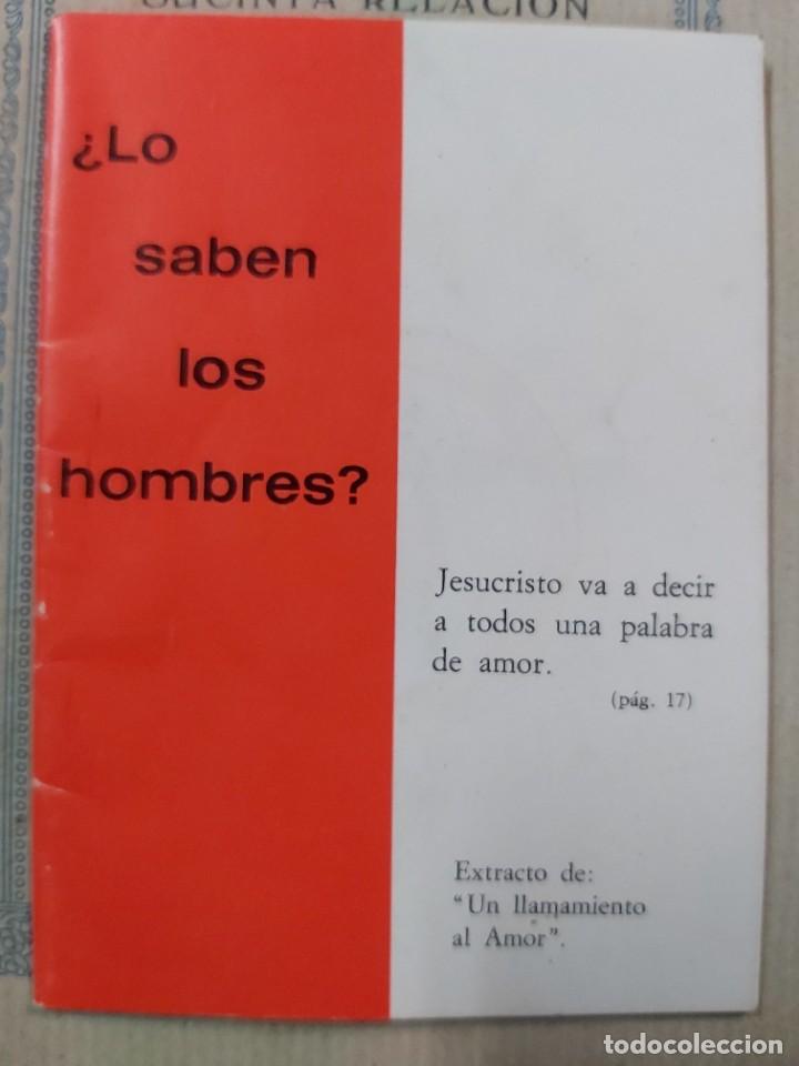 Livros em segunda m&atilde;o: LO SABEN LOS HOMBRES? UN LLAMAMIENTO AL AMOR.