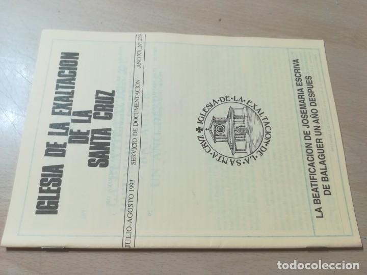 Libri di seconda mano: IGLESIA DE LA EXALTACION DE LA SANTA CRUZ / UN A&Ntilde;O DESPUES BEATIFICACION ESCRIVA DE BALAGUER / 229 D