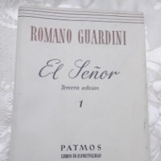 Libros de segunda mano: EL SEÑOR. (TOMO I). R. GUARDINI. PATMOS, N. 38. 1958. 3 ED.