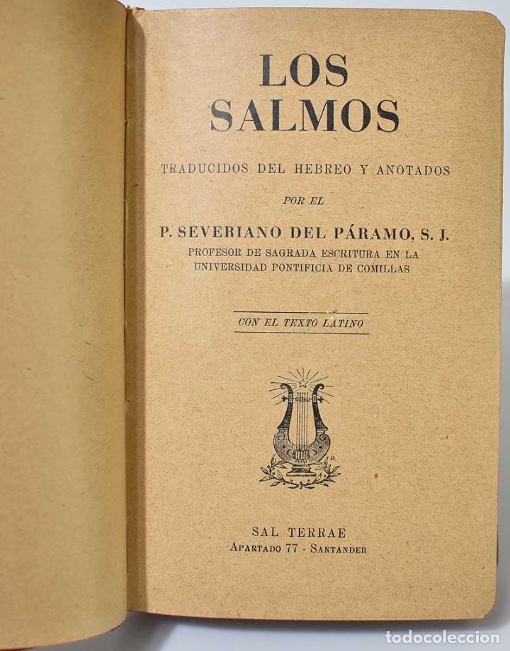 Libros de segunda mano: Los Salmos - P. Severiano del P&aacute;ramo, S.J. - Foto 3