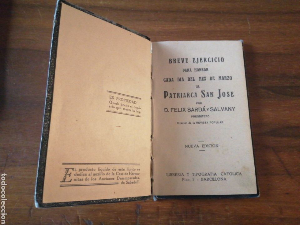 Libros de segunda mano: EJERCICIO MES DE MARZO - SARD&Aacute; Y SALVANY - Foto 1