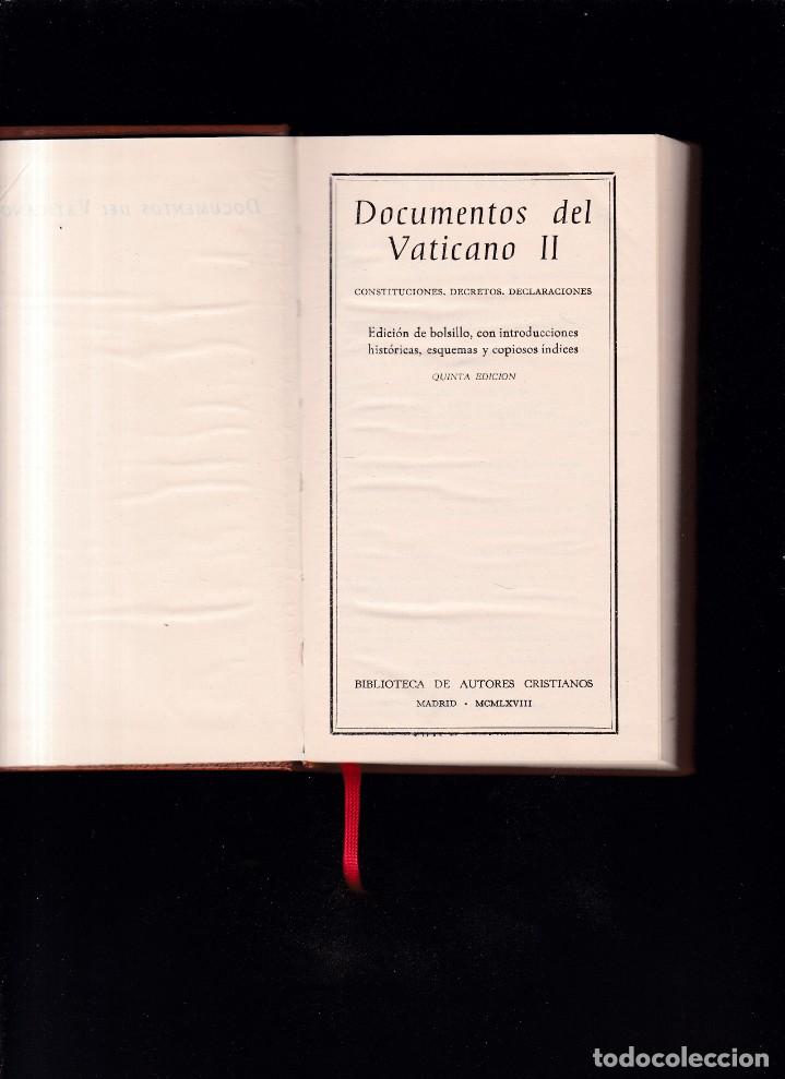 Libros de segunda mano: DOCUMENTOS DEL VATICANO II - B. A. C. 1968 - Foto 2