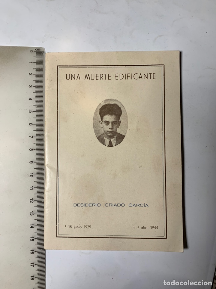 Gebrauchte B&uuml;cher: UNA MUERTE EDIFICANTE. DESIDERIO CRIADO GARC&Iacute;A. 18 JUNIO 1929 - 7 ABRIL 1944.