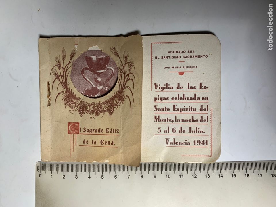 Gebrauchte B&uuml;cher: VIGILIA DE LAS ESPIGAS EN STO. ESP&Iacute;RITU DEL MONTE, 5-6 JULIO. VALENCIA, 1941.