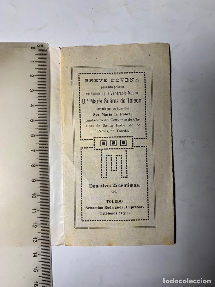 Gebrauchte B&uuml;cher: BREVE NOVENA EN HONOR VENERABLE MADRE D&ordf;. MAR&Iacute;A SU&Aacute;REZ DE TOLEDO. SOR MAR&Iacute;A LA POBRE.