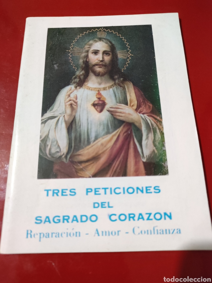 Libros de segunda mano: Tres peticiones del Sagrado Coraz&oacute;n Reparaci&oacute;n Amor Confianza Valencia