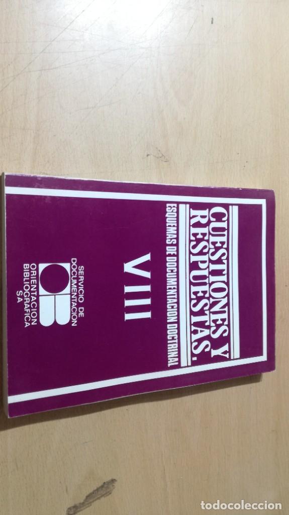 Second hand books: CUESTIONES Y RESPUESTAS / VII ESQUEMAS DOCUMENTACION DOCTRINAL / ORIENTACION BIBLIOGRAFICA / AM94
