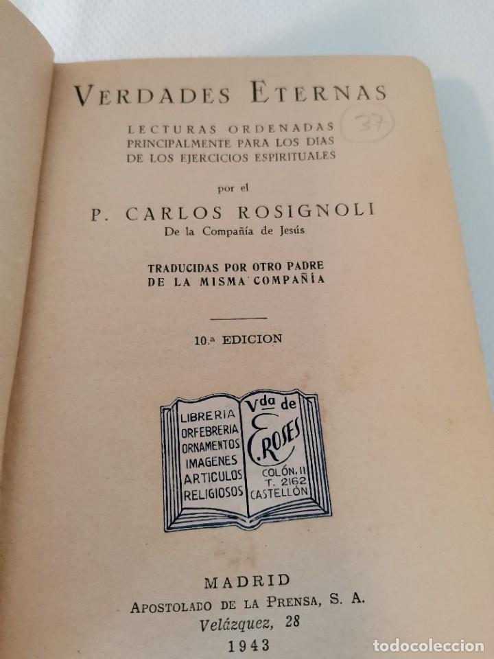 Libros de segunda mano: Verdades eternas 1943 - Foto 3