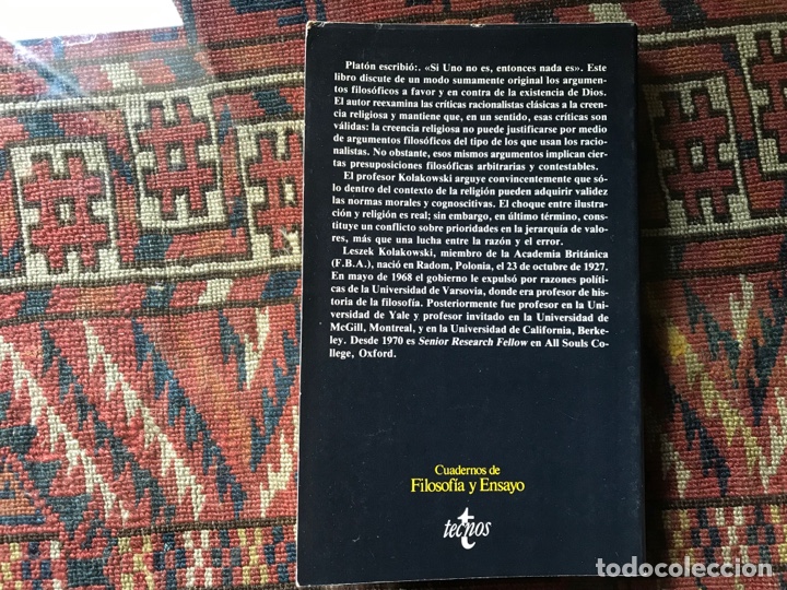 Libros de segunda mano: Si Dios no existe. Leszek Kolakowski. Tecnos - Foto 3