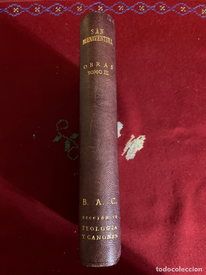 Second hand books: Obras de San Buenaventura. Tomo III. En piel.