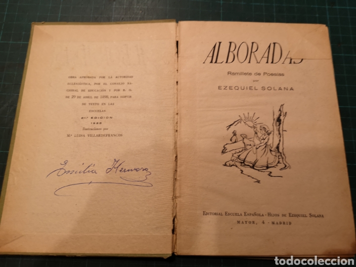 Libros de segunda mano: Alboradas Ezequiel Solana - Foto 3