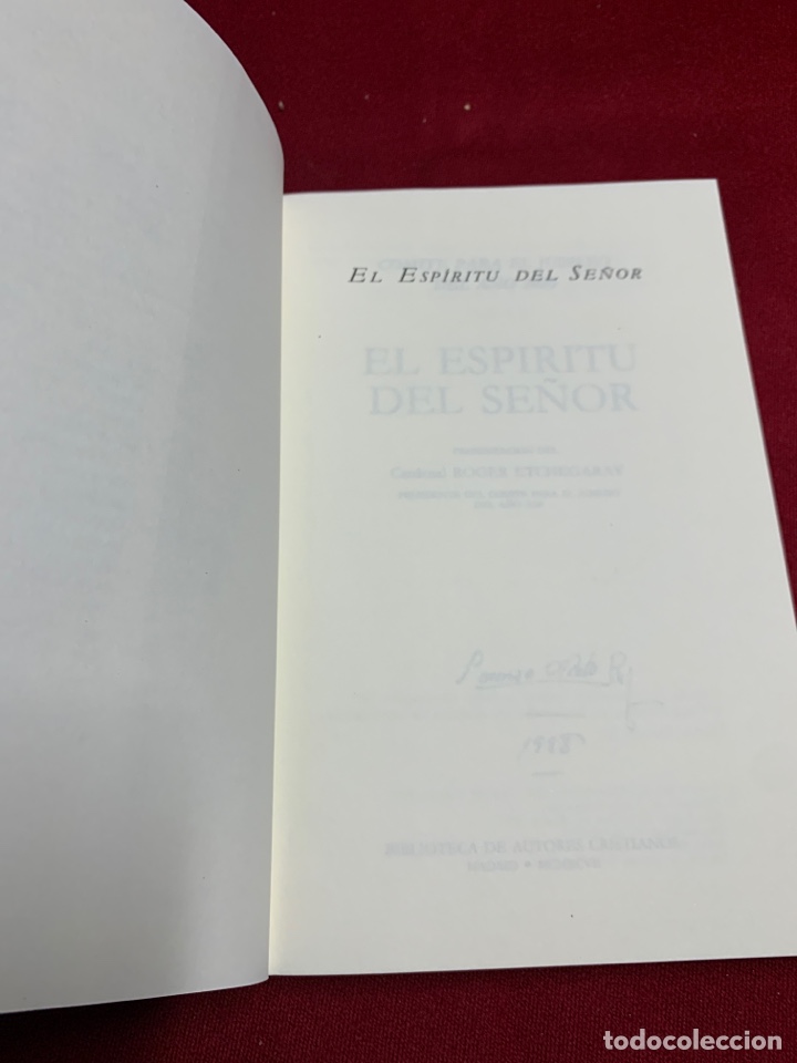 Libros de segunda mano: El Esp&iacute;ritu del Se&ntilde;or. Comit&eacute; para el Jubileo del a&ntilde;o 2000. - Foto 3