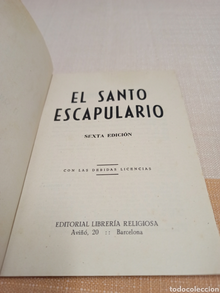 Libros de segunda mano: Librito.El santo Escapulario VII Centenario. - Foto 3
