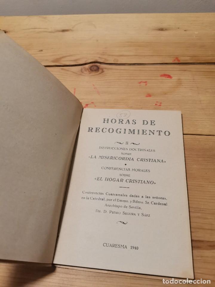 Libros de segunda mano: Horas de recogimiento 1940 - Foto 2