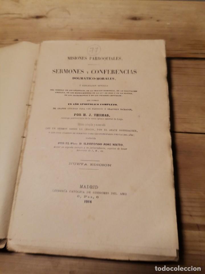 Libros de segunda mano: Misiones parroquiales - Foto 2