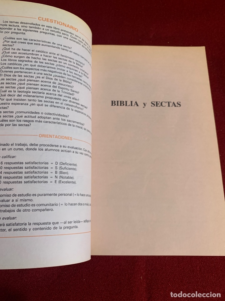 Libros de segunda mano: Biblia y sectas. Segundo Folgado. - Foto 3