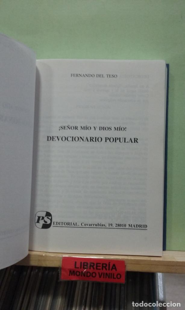 Libros de segunda mano: Devocionario popular. Fernando del Teso - Foto 3