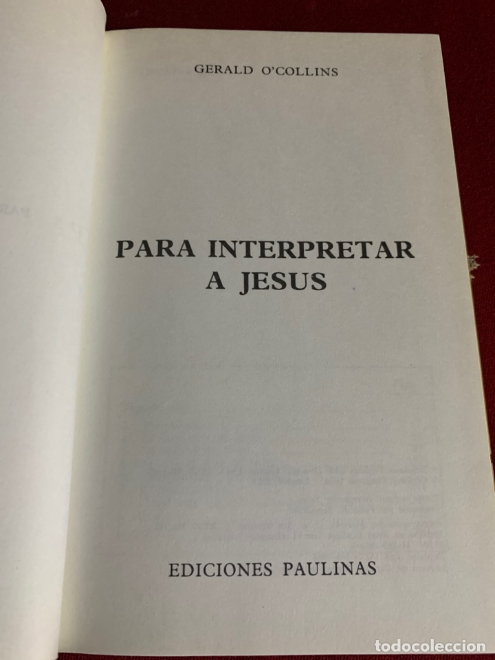 Libros de segunda mano: Para interpretar a Jes&uacute;s. Gerald O&rsquo;Collins. - Foto 5