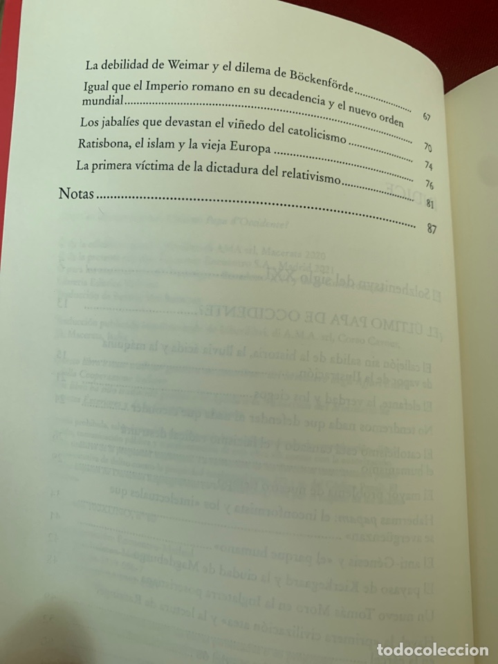Libros de segunda mano: &iquest;El &uacute;ltimo Papa de occidente? Giulio Meotti. - Foto 6