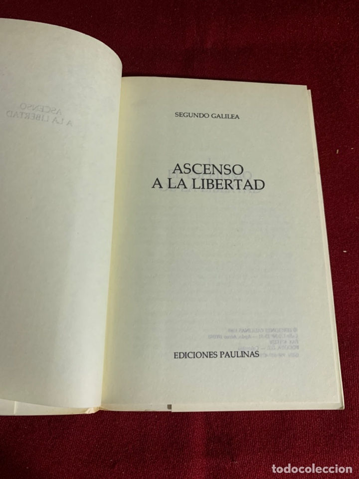 Libros de segunda mano: Ascenso a la libertad. Segundo Galilea. - Foto 4