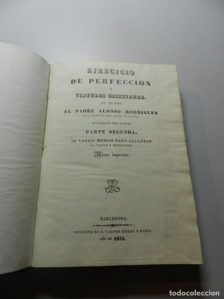 Libros de segunda mano: RODRIGUEZ, Alonso. Ejercicio de perfecci&oacute;n y virtudes cristianas - Foto 5