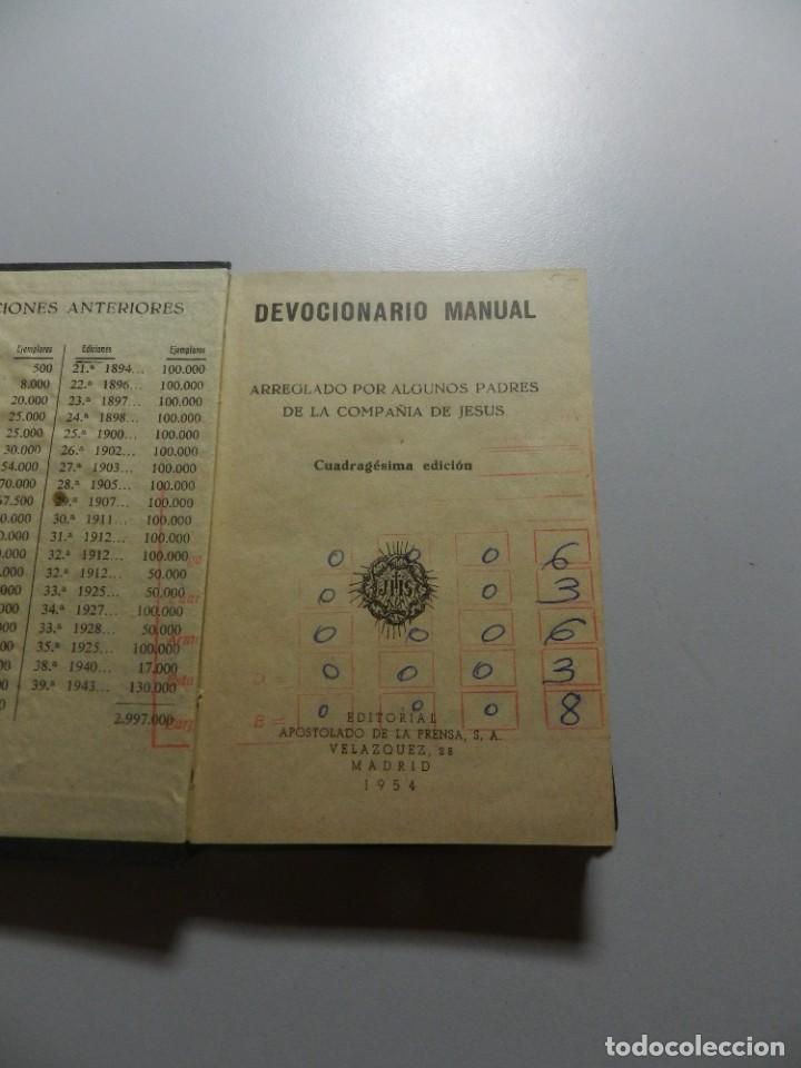 Libros de segunda mano: DEVOCIONARIO MANUAL - Foto 1
