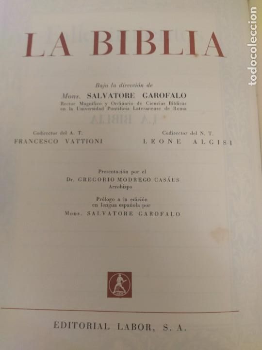 Libros de segunda mano: La Biblia. Ed. Labor 1969 - Foto 3