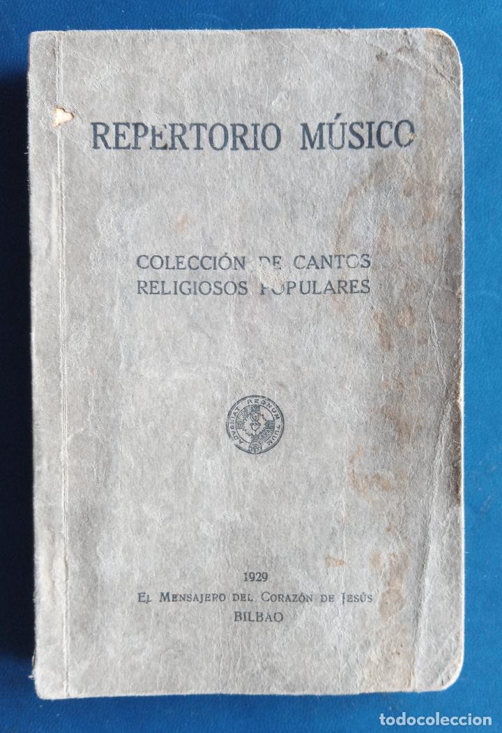 Libri di seconda mano: REPERTORIO MUSICO COLECCION DE CANTOS RELIGIOSOS POPULARES. 1929