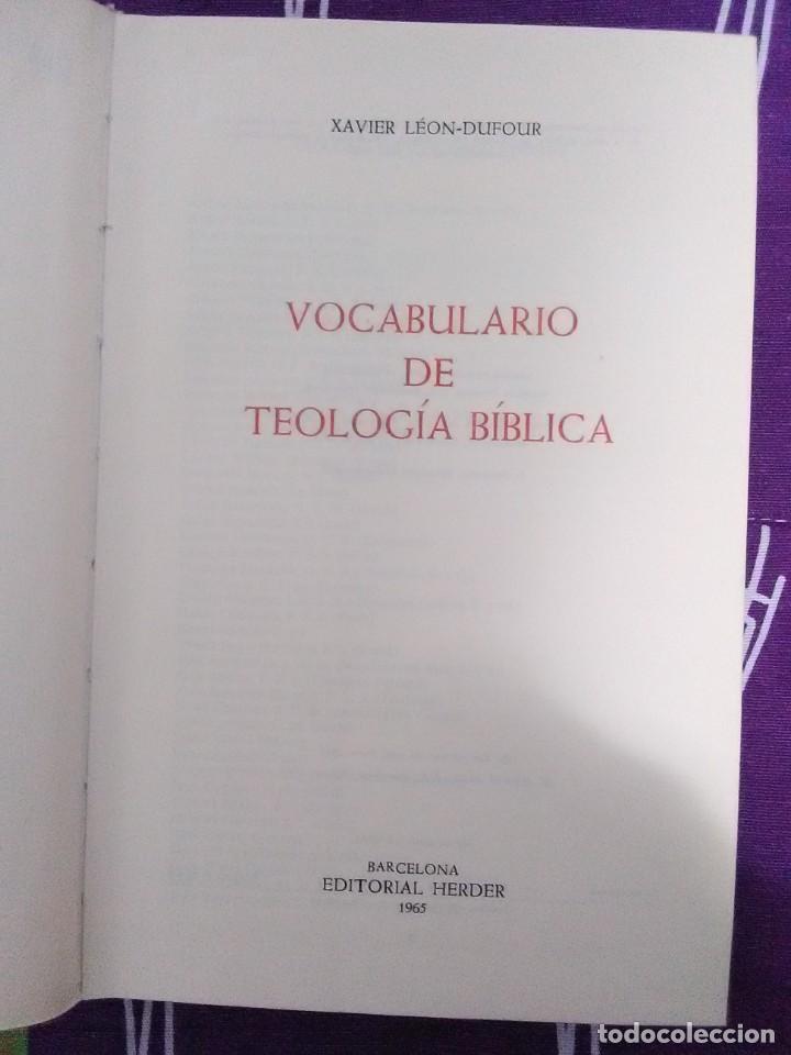 Vocabulario De Teología Bíblica. X. Léon-dufour - Comprar Libros De ...